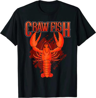Crawfish T Shirt 100 Cotton Short Sleeve ONeck Casual Tshirts Loose Top New Size S3XL