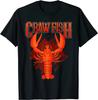 T-shirt Écrevisse 100% Coton Manches Courtes Col Rond T-shirts Décontractés Haut Lâche Nouvelle Taille S3XL
