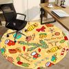1pc Christmas Decorations Chair Carpet for Office Non Slip, Machine Washable Rug for Office, Room Holiday Decor for Christmas, Birthday Polyester