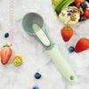 Non-Stick Ice Cream Scoop Fruits Digger Ice Ball Maker Frozen Yogurt Cookie Watermelon Spoon Spoons with Hung Hole Kitchen Tool