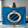 1PC Club Brugge KV Custom Name Patterned Flannel Blanket Suitable For All Seasons for Home Decor Warmth and Comfort Gifts Holiday Present