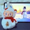 Christmas Snowman Labu Doll Zimomo 2 Monster Vinyl Face Doll Children'S Toy Festival Birthday Christmas Gift Desk Collection Decoration