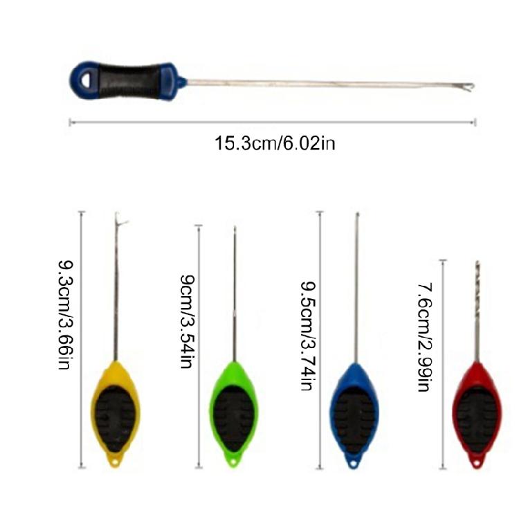 5Pcs Baiting Needle Tool Baiting Drill Stringer Needle Replacement Fishing Splicing Needle Carp Fishing Accessories