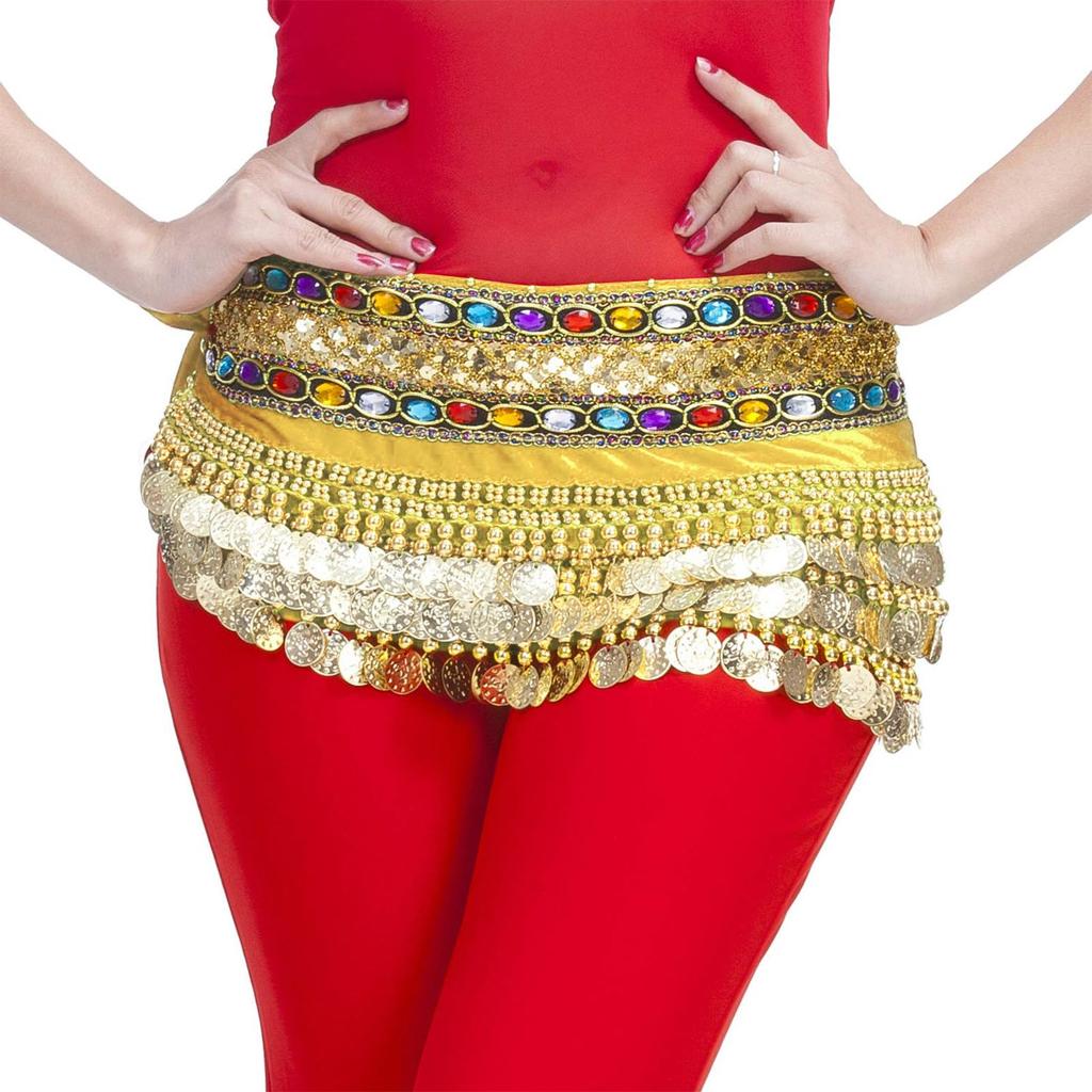 Ladies' Belly Dance Hip Scarf, Waist Chain Hip Scarf, Tassel Chiffon Performance Dress, Waist Scarf