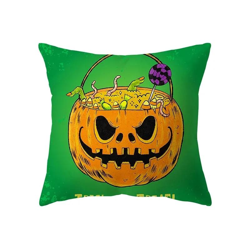 Motyw Halloween Czaszka Dynia Lampion Wzór Poszewka na Poduszkę Pokój Dzienny Biuro Poszewka na Poduszkę Sofa Samochód