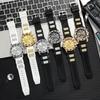Men's Trendy Quartz Wristwatch with Large Numbers & Alloy Case
