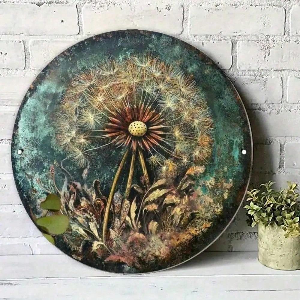 

3D Metal Dandelion Wall Art Large Aluminum Abstract Decor Living Room Bedroom Farmhouse Modern різнокольоровий
