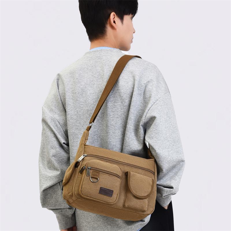 Men's Shoulder Bag Crossbody Bag Canvas Bag