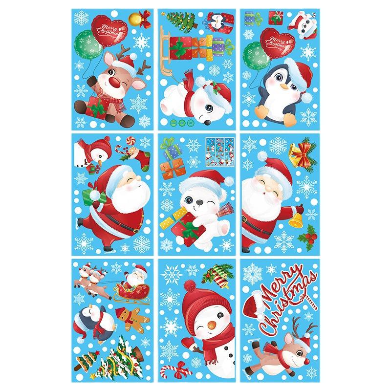 Weihnachtsmann Weihnachtsfensteraufkleber und Dekale für Feiertagsdekorationen