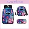 Stitch Cartoon Backpack For Kids Oxford Fabric Waterproof School Bag With Breathable Straps