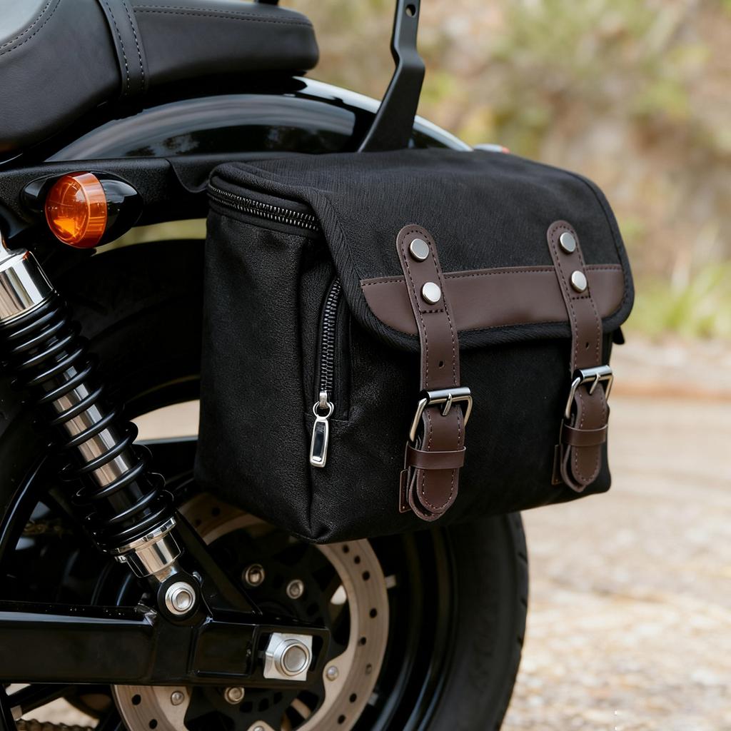 Motorcycle Retro Side Bag Universal Waterproof Luggage Travel Bags Knight riding bag Tool Bag Motorbike SaddleBag
