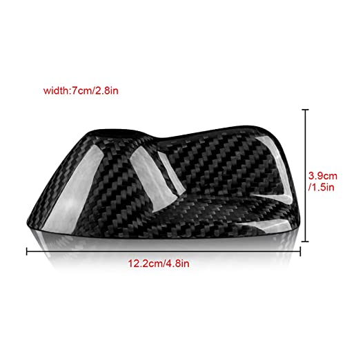 AIRSPEED Shark Fin Antenna Cover for Mini Cooper R55/R56, Waterproof Protective Layer, Carbon Fiber Look Car Decoration (Black)