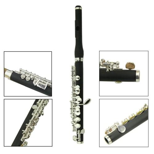 Tachiuwa C Key Flute with Carrying Case and Cleaning Cloth, Beginner Kids Gift