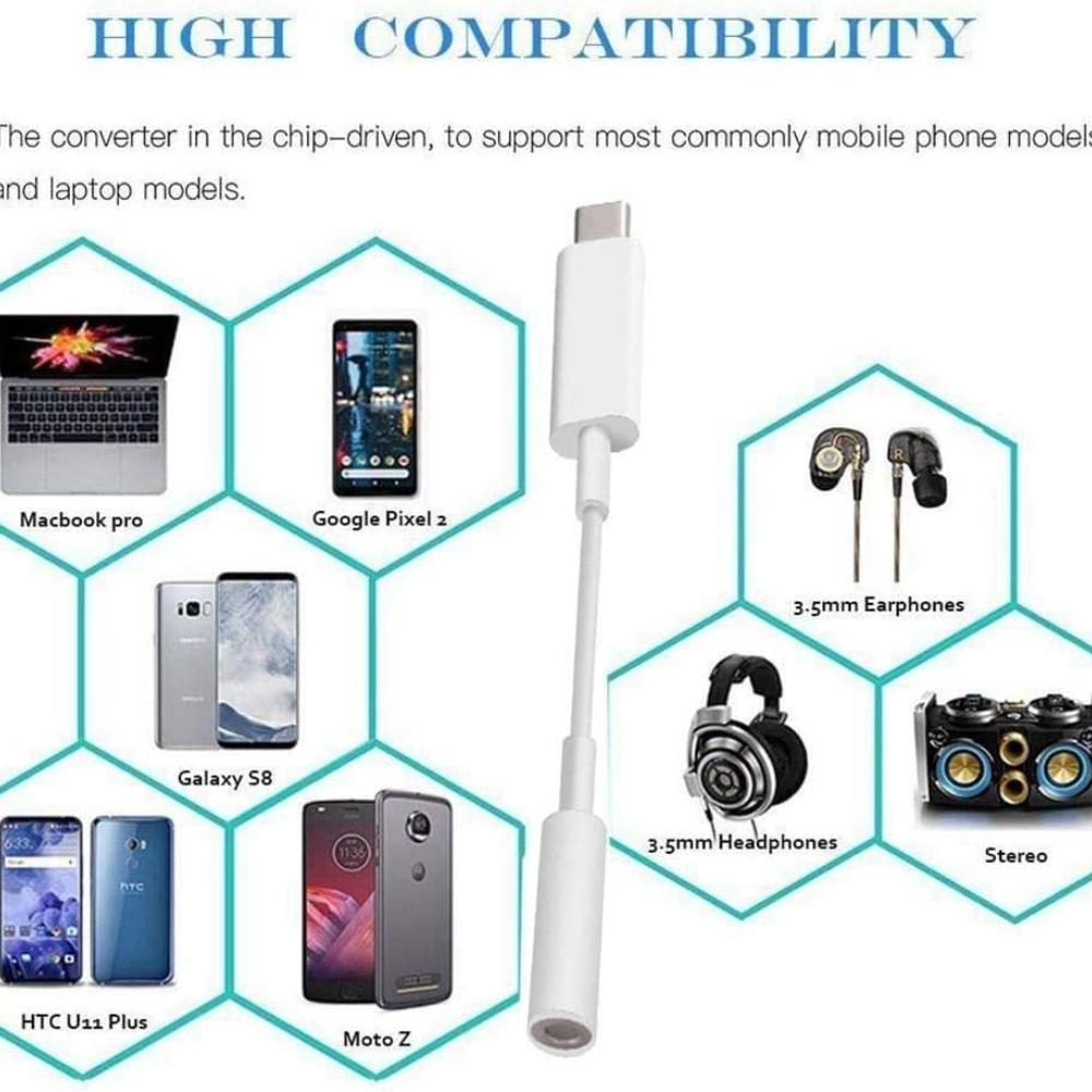 2 Pack USB C to 3.5mm Headphone Jack Adapter Type C Port Audio Aux Cable Dongle Compatible with iPhone 16/15/15 Plus/15 Pro/15 Pro Max/iPad/Pixel