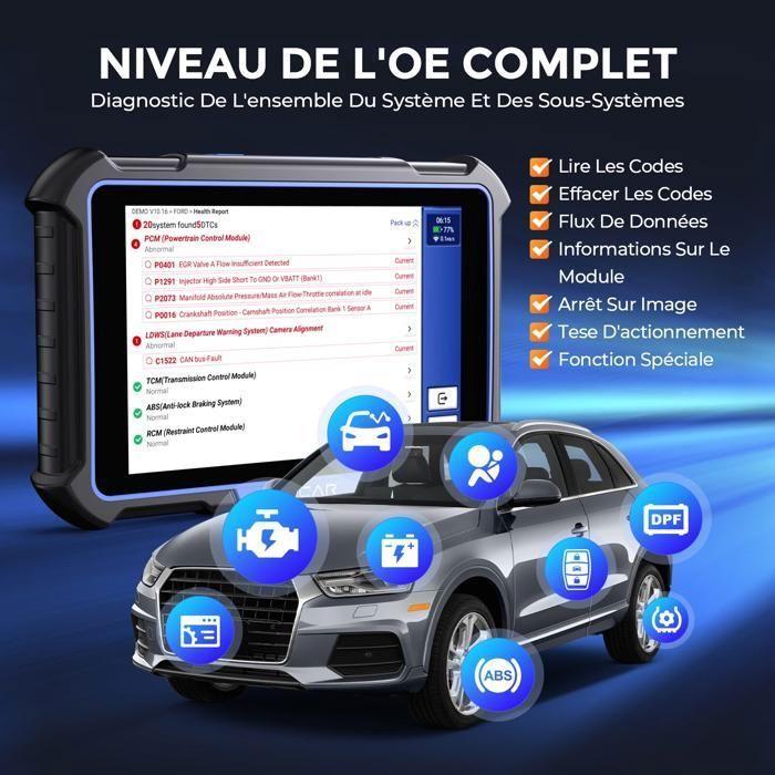 OBD2 diagnostický nástroj - BAZARLAND30 - MUCAR VO8 - Kompletní diagnostika - Kódování ECU - Kompatibilní s 20K+ modely