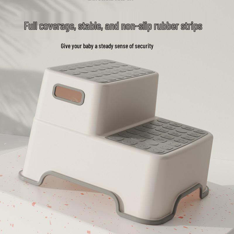 Kids' Anti-Slip Step Stool: Footrest & Washstand for Tooth Brushing