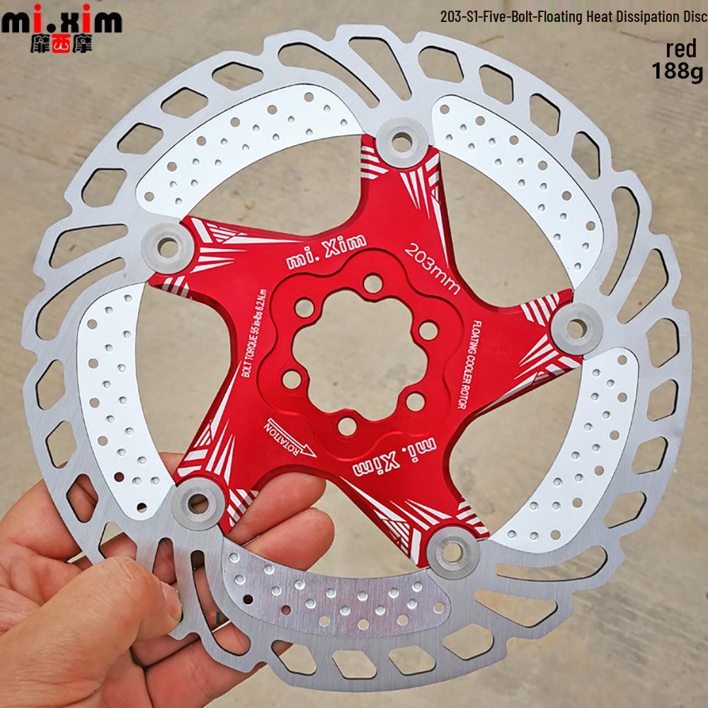 Mountain Bike Cooling Floating Disc Brake Rotor & Pads 140-203mm