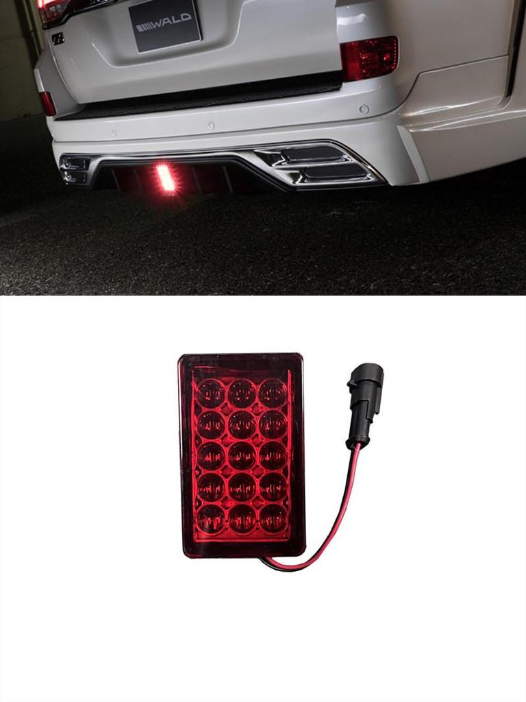 2012-2022 Toyota Land Cruiser Black Warrior Front Bumper with 8 LED Daytime Running Lights