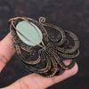 Aquamarine Pendant Copper Wire Wrapped Pendant Handmade Pendant Unique Copper Jewelry Natural Gemstone Pendant Octopus Jewelry Gift For Wife