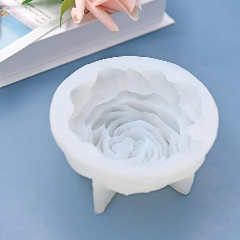 1/2/4 Stück Pfingstrosen-Blumen-Silikonform DIY Backen Kuchen Kerze Schokolade Seife Handwerk für Küche Dessert Handgemachte Werkzeuge Zubehör