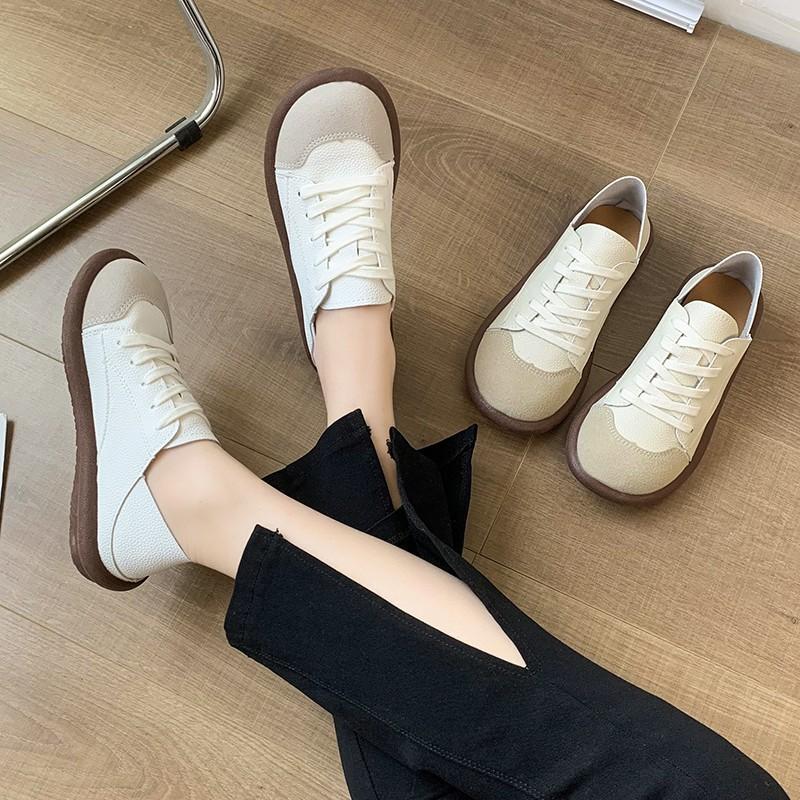 Fashion 2025 Brand Shoes for Women Round Head Women's Flats Spring Ordinary Flat Shoes Solid Casual Flat Shoes Zapatos