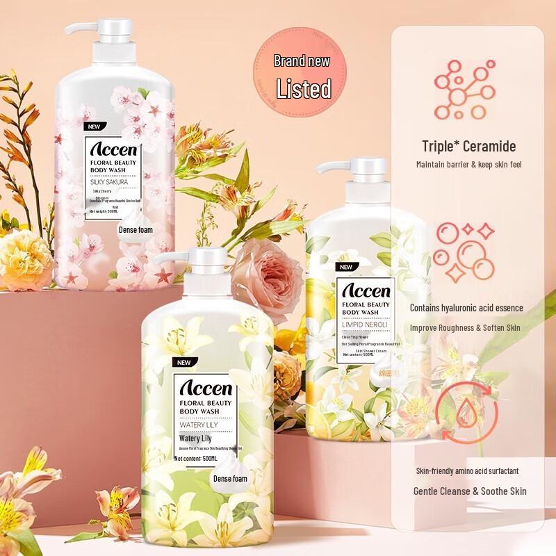 Ausnow Blumig & Fruchtig Duftendes Duschgel Set