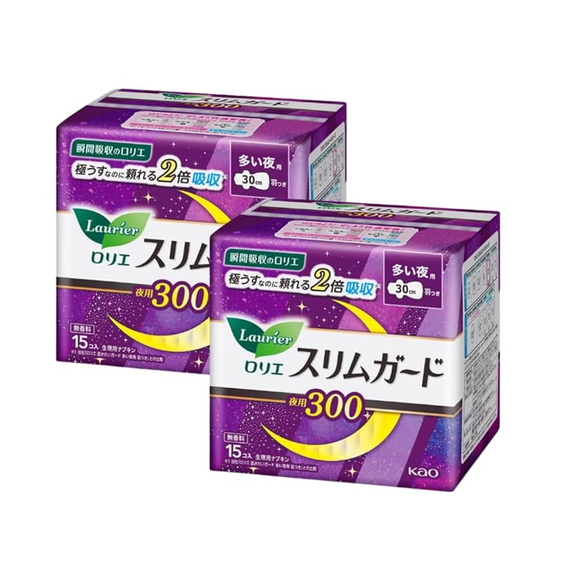 

Laurier slim guard 300 for frequent nights Unscented 15 pieces × 2 packs