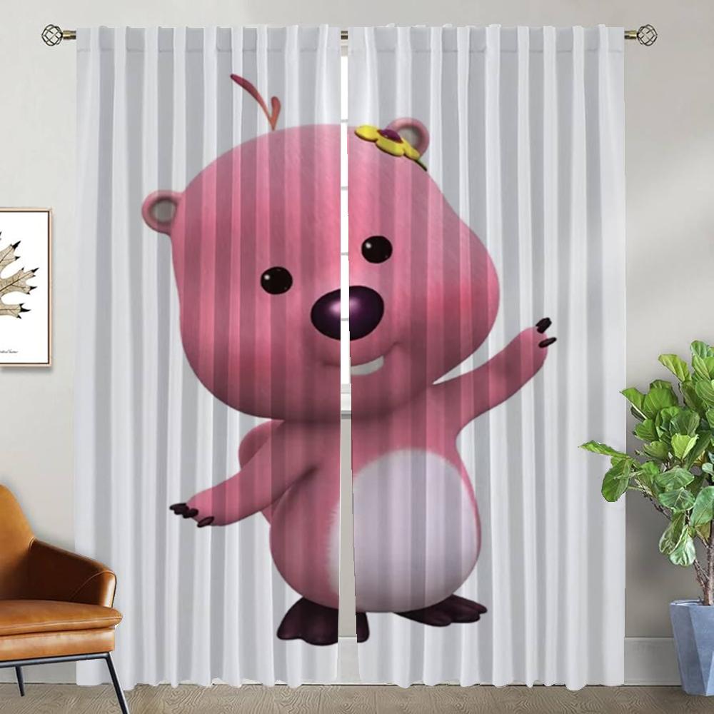 

Затемняющая штора для комнаты 2 панели Pororos Элегантные комнатные шторы Перегородка Шторы Хэллоуин Украшение Тюль для спальни гостиной W50xH70cmx2pcs-CL