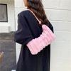 Fashionable Fuzzy Women's Underarm Bag - Autumn/Winter 2025 Trend