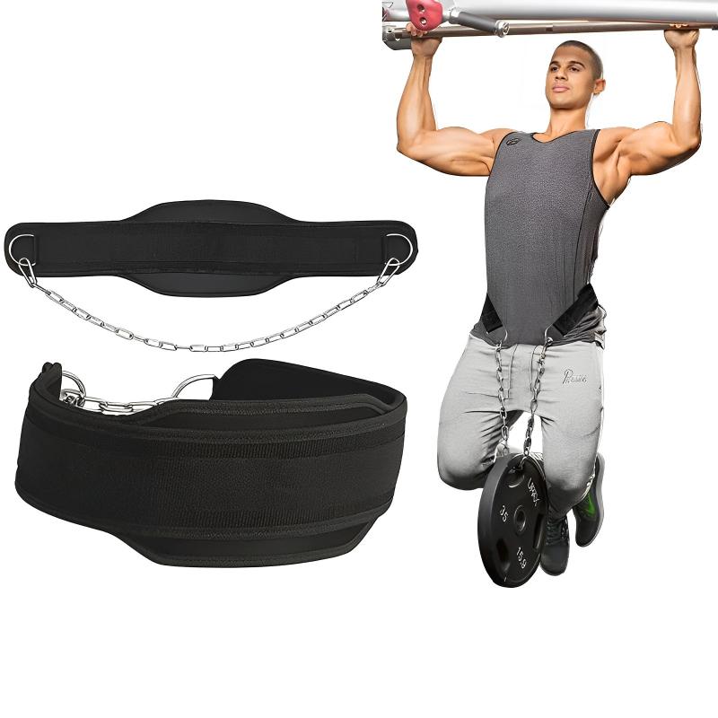 Durable And Safe New Style Weight Lifting Back Gym With Chain For Fitness Bodybuilding Pull Up Strength Training Load Waist Strap Thicken