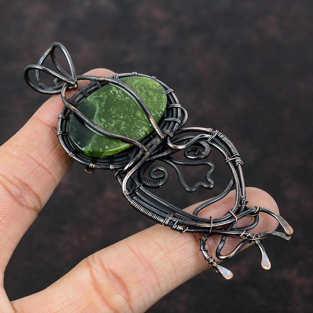 Vasonite Pendant Copper Wire Wrapped Pendant Handmade Pendant Natural Gemstone Jewelry Amazing Pendant Gift For Him Copper Wire Wrap Jewelry