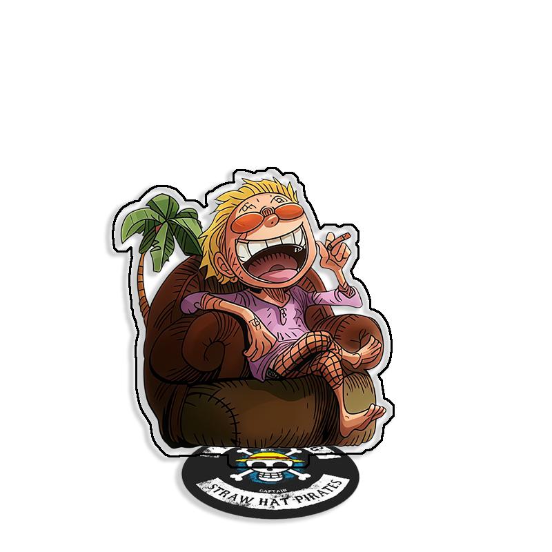 Standing Sign for OPCG OP Buggy Sabo Boa Hancock Smoker Self Made Cartoon Anime Game Desktop Decoration Toy Fans Gift 15cm
