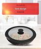Universal Heat-Resistant Silicone Pot Lid with Notch - Edge-Sealing Glass Lid for Soup, Stir-fry, and Frying