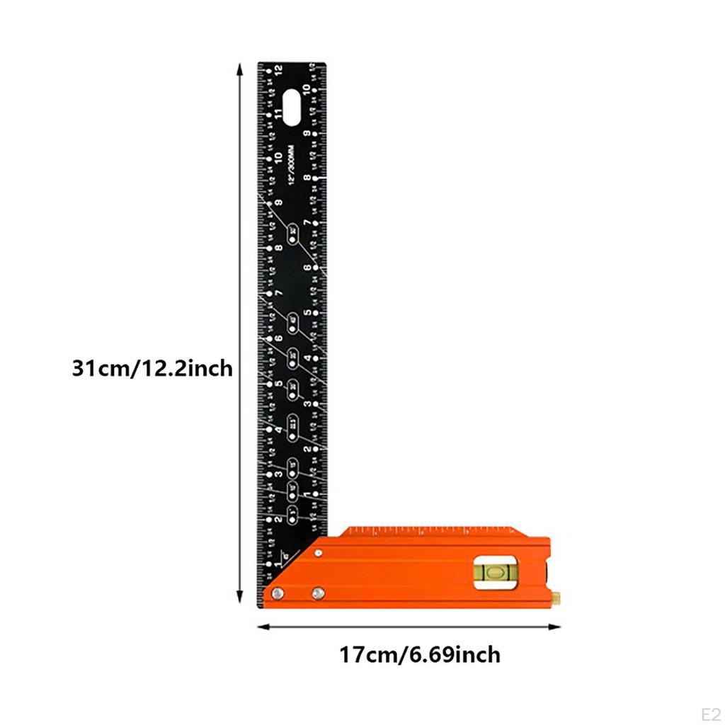 Vinkelhake Rettvinkel Linjal Nøyaktig Måling Innrammingsverktøy Sperre