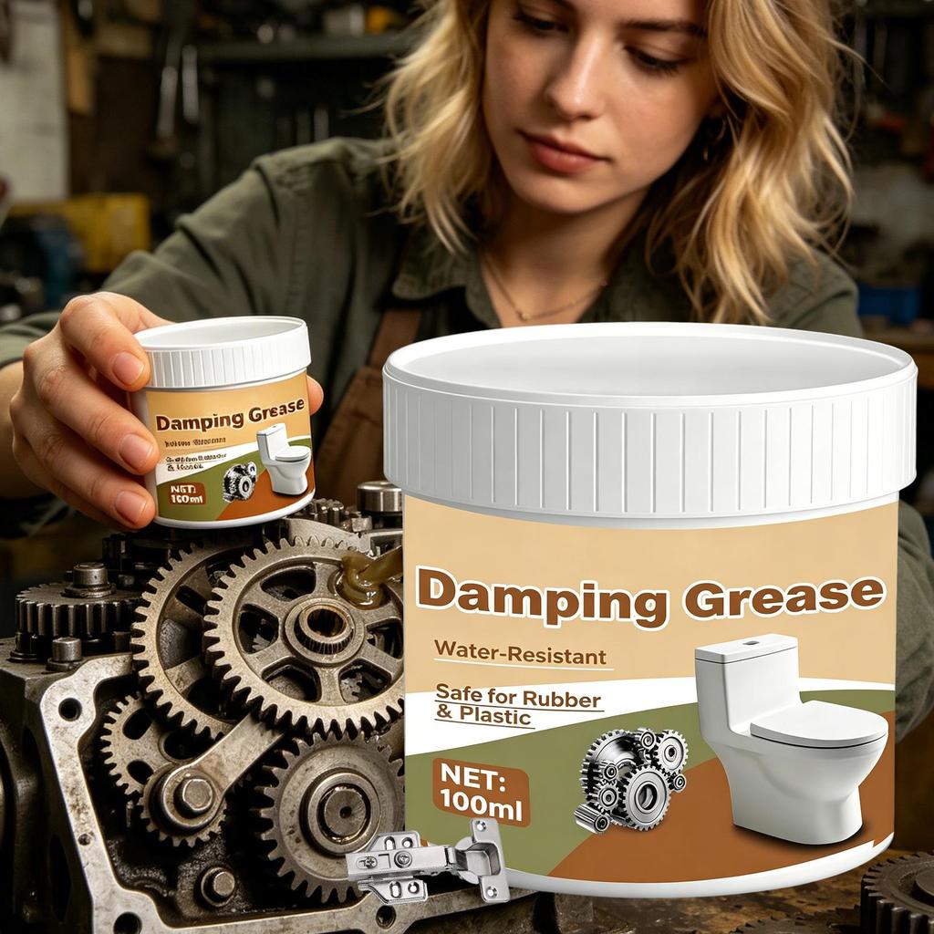 Damping Grease 100ml Shock Absorbing Long-Lasting Smooth Closing Lubricant for Bathroom for RV Home Laundry Room Restroom Washer