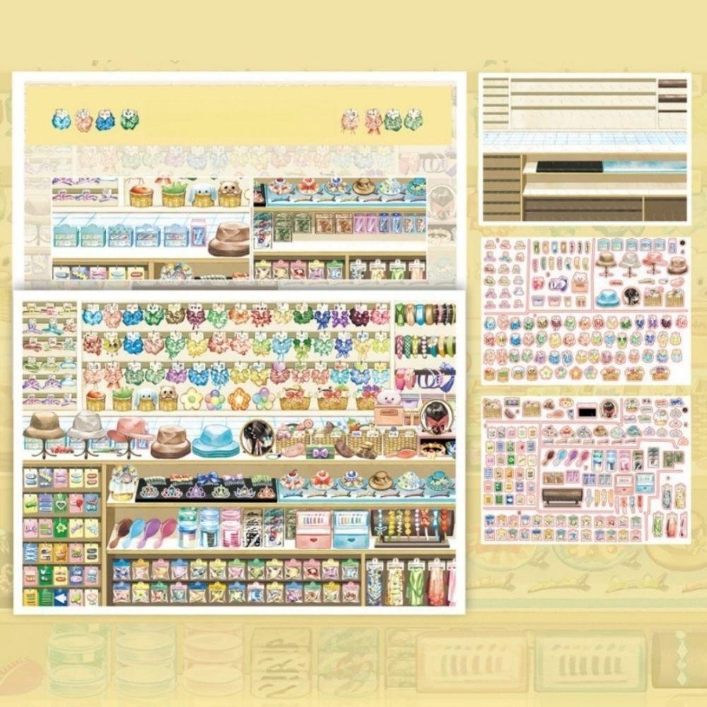 Self-Adhesive Mini Landscape Stickers Forest Town 3D DIY Stickers NEW Stacking Stickers Home Decor