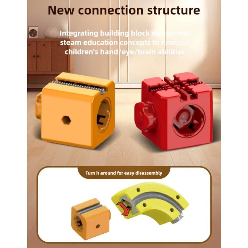 Dětská magická dráha s vláčkem Elektrická sestavitelná stavebnice Magnetická kolejová dráha Bludiště Vzdělávací hračky pro děti Vánoční dárky