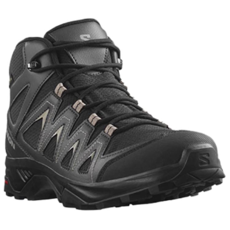 SALOMON X Braze Mid Gtx Trendy Outdoor Slip Resistant Durable Hiking Shoes Women Hiking Shoes Black 471812
