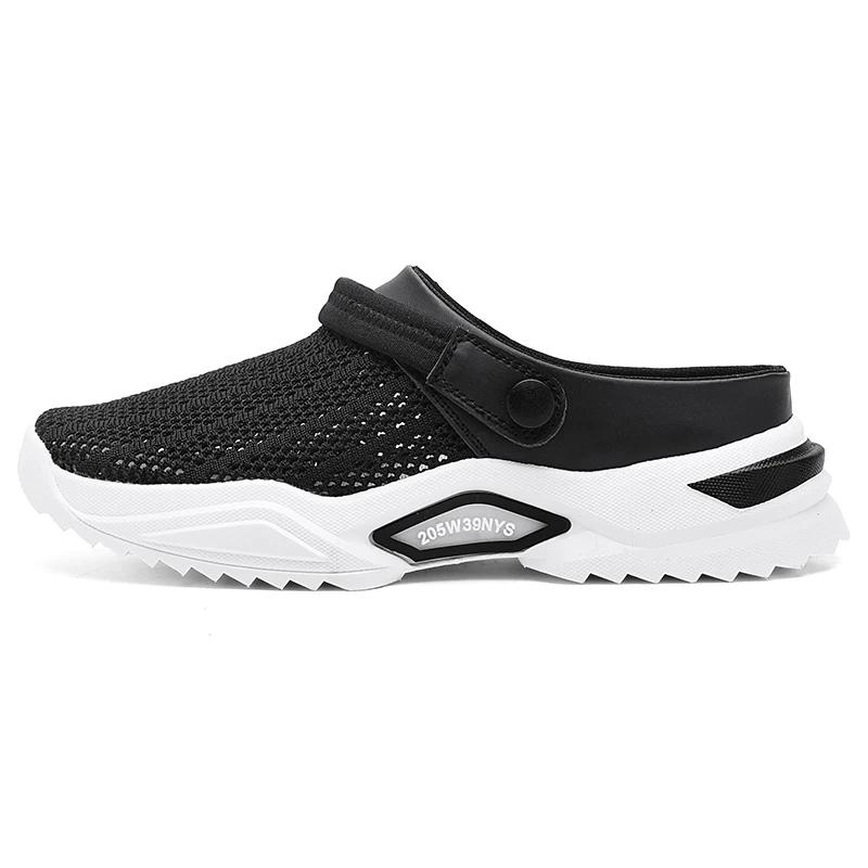 Fashion Men's Sneakers Mesh Outdoor Men Shoe Autumn Breathable Men's Casual Slippers Lightweight Personality Walking Beach Male Slipper