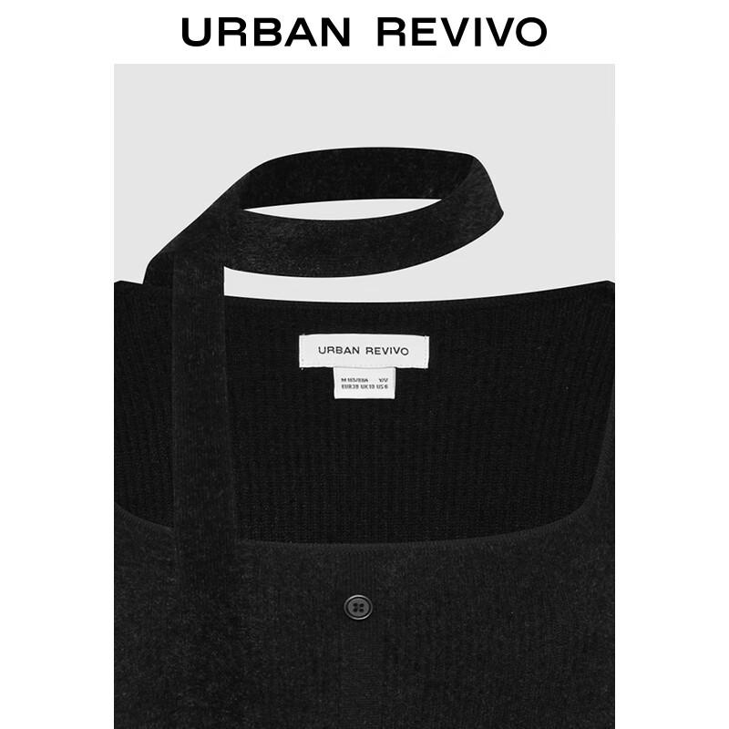 UR Women's 2024 Winter Square Neck Tie-Detail Knit Pullover