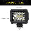 Car 60W LED Work Light 12V Spot Flood Combo Pods For SUV ATV Offroad Vehicles Trucks Boats Universal Fog Lamp