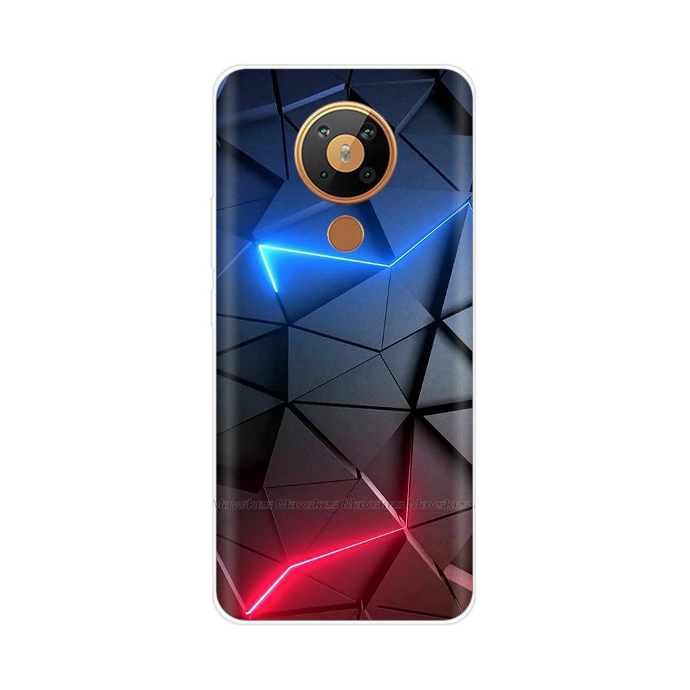 For Nokia 5.3 Case Transparent Phone Case Printing Bumper For Nokia 5.3 Nokia5.3 Case Back Cover 6.55'' TPU Soft Silicone Shells