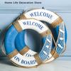 Marine Mittelmeer Familie Adorment Rettungsring Wandbehang Dekorationen Bar Wohnkultur Requisiten Nautischen Rettungsring Hochzeit Handwerk
