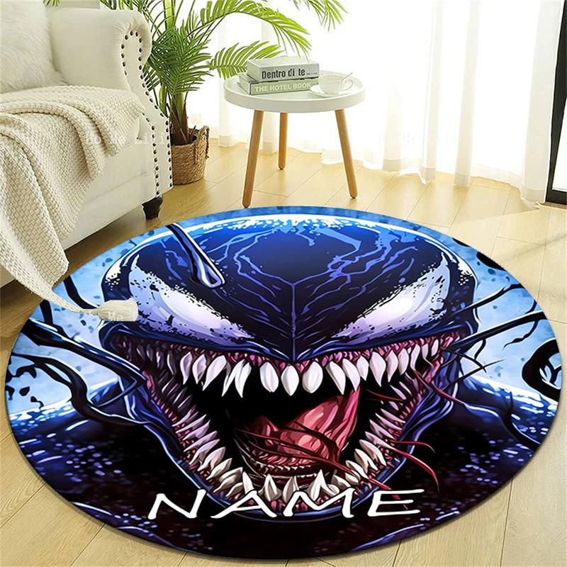 Personalized V-Venom Round Chair Office Rug - Perfect for Mat, Office Chair & More - Ideal Gift for Birthdays and Holidays
