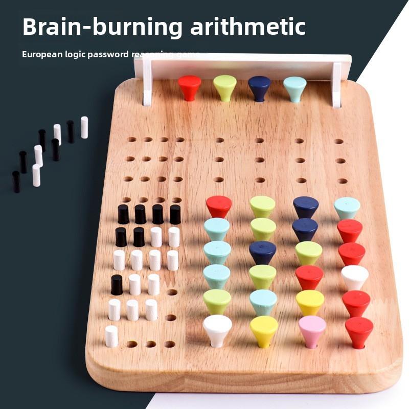 Toy Infant Educational With Wooden Logic Blocks For Cognitive Development Gift