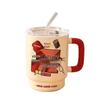 Xinglida Keramiktasse mit Strohhalm