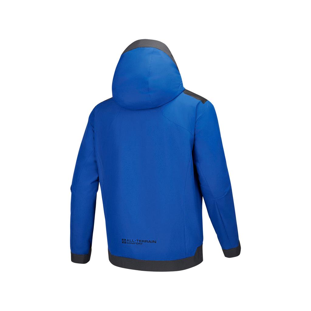Skechers Windproof Waterproof Oil-Resistant Warm Outdoor Casual Commuter Loose Jacket Men Jackets Sky-Blue P125M004-00JG