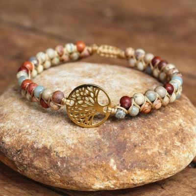New Hand-woven Double-layer African Tropical Wrap Bracelet Creative Life Tree Yoga Bracelet