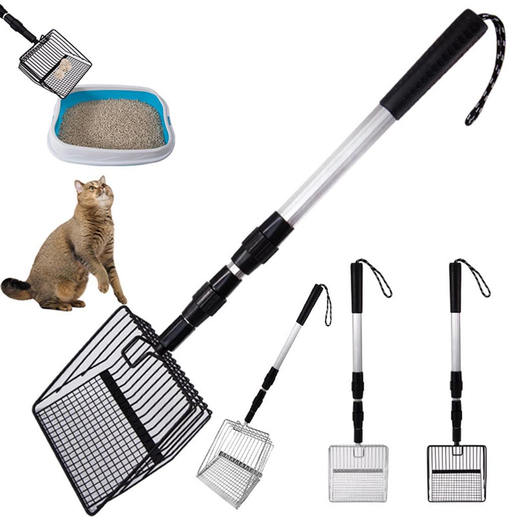 Sifting Shovel for Chicken Coop Stretchable Chicken Coop Cleaning Tools Poop Shovel for Chicken Coop Goat Stall Stable Cat