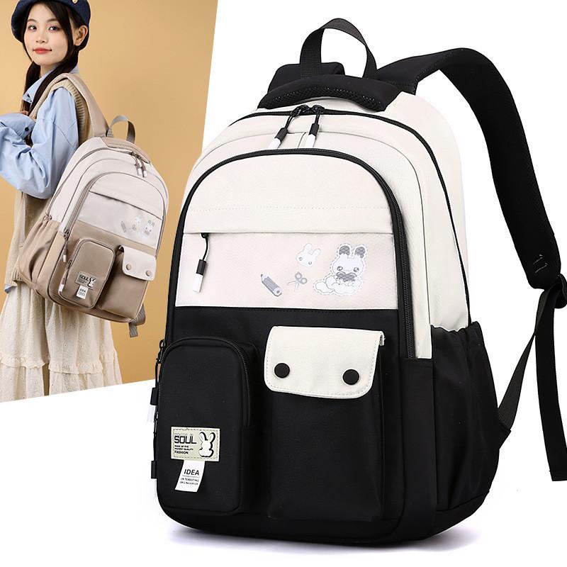 Nylon Material Cute Animal Pattern Printed Lightweight School Backpack For Boys And Girls